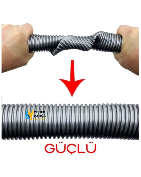 Siemens Uyumlu VS 06G 2004 Süpürge Katlanmaz Dayanıklı Güçlü Hortumu Seti Hediyeli ürün görseli 1