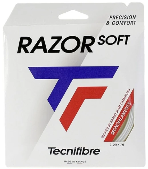 Tecnifibre Razor Soft 18/1.20 Beyaz Tekli Kordaj 04GRAS120W ürün görseli 1