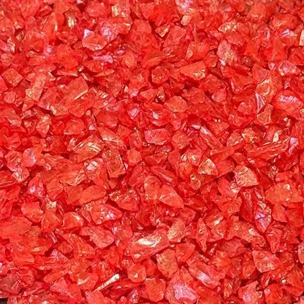 Epoksi Mum Dekoratif 2-4 MM Arlığında Gerçek Cam Kırığı (1 KG)  Kırmızı Bakır ürün görseli 1