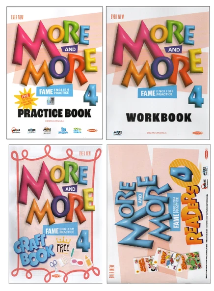 Kurmay Elt More and More 4.Sınıf Practice Book+Work Book +Craft Book+Readers ürün görseli 1