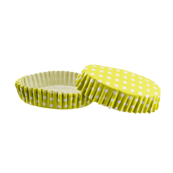 Cupcake Kalıbı Pet Kapsül Oval Model Kek Kalıbı (100 Adet) F11  Puantiyeli  Sarı ürün görseli 1