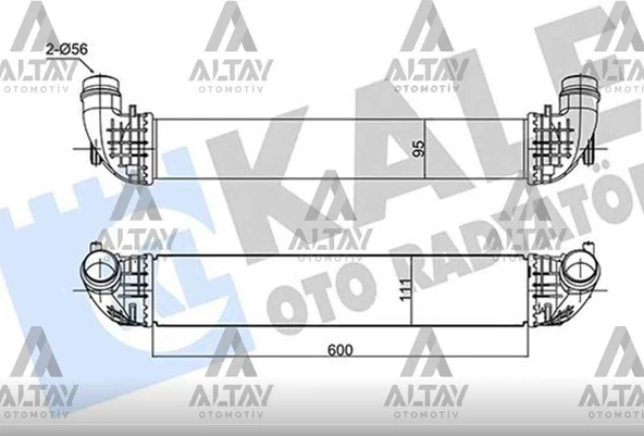 Turbo Radyatörü Intercooler Astra K 16 B16dte-b16dth-d16dth ürün görseli 1