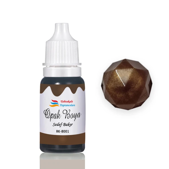 Epoksi Reçine Opak Boya Pigment Opak Epoksi Boyası 20 ML  Sedef Bakır - 8001 ürün görseli 1