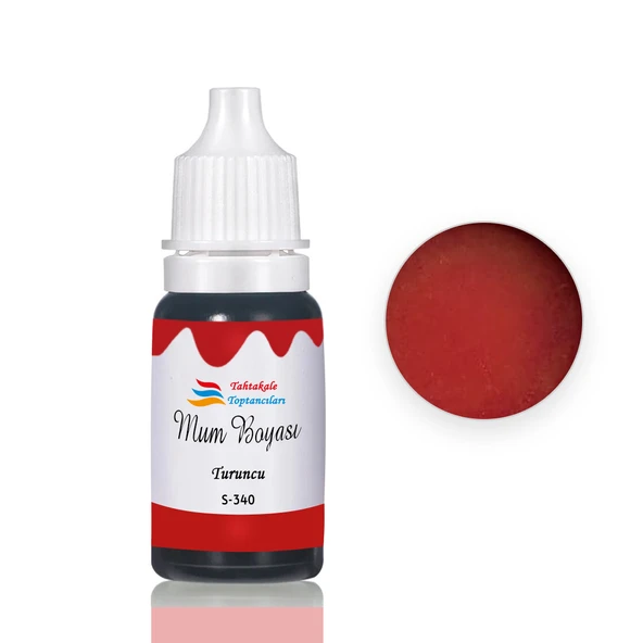 Mum Boyası Sıvı Pigment Boya 20 ML  Turuncu - S340 ürün görseli 1