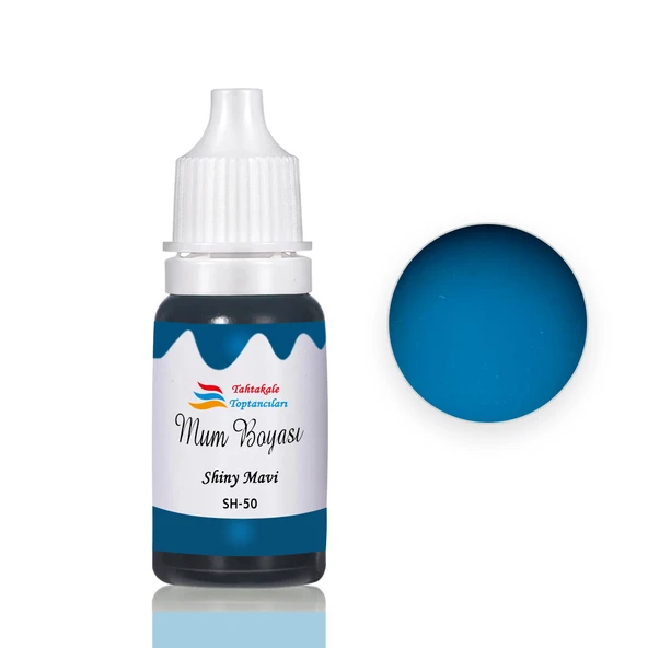 Mum Boyası Sıvı Pigment Boya 20 ML  Shiny Mavi - SH50 ürün görseli 1