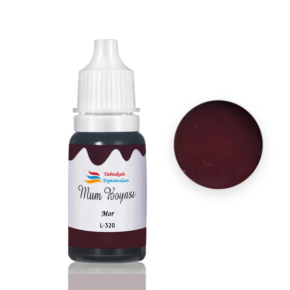 Mum Boyası Sıvı Pigment Boya 20 ML  Mor - L320 ürün görseli 1