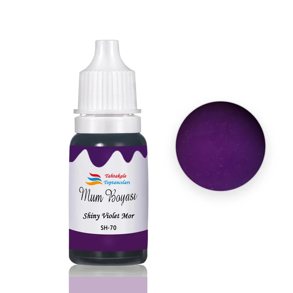 Mum Boyası Sıvı Pigment Boya 20 ML  Shiny Violet Mor - SH70 ürün görseli 1
