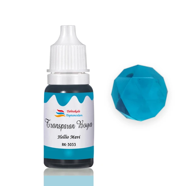 Epoksi Reçine Transparan Boya Pigment Şeffaf Epoksi Boyası 20 ML  Floresan Mavi - 5033 ürün görseli 1
