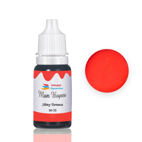 Mum Boyası Sıvı Pigment Boya 20 ML  Shiny Turuncu - SH33 ürün görseli 1