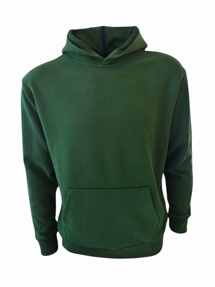 Kapüşonlu Sweatshirt - Yeşil ürün görseli 1