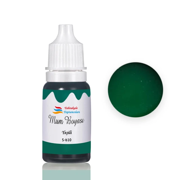 Mum Boyası Sıvı Pigment Boya 20 ML  Yeşil - S610 ürün görseli 1