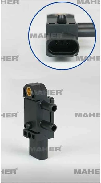 Sensör Egzoz Basınç Polo / Golf7 / Passat / A1 / İbiza / Fabia 13 ürün görseli 1