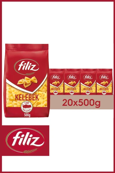 Filiz Kelebek Makarna 500 gr X 20 Adet ürün görseli 1