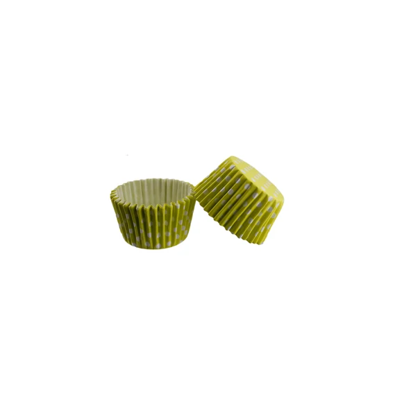 Kek Kalıbı Pet Kapsül 52X45 MM Kağıt Cupcake Kağıdı (100 Adet)  Puantiyeli  Sarı ürün görseli 1