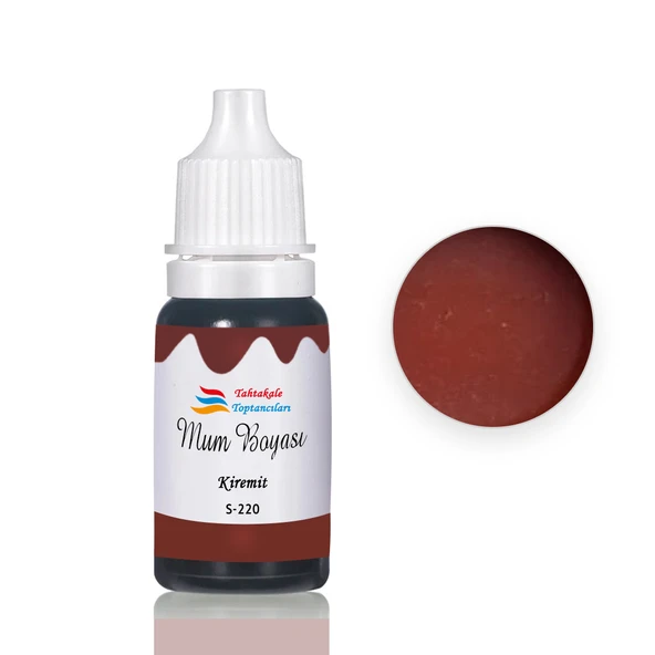 Mum Boyası Sıvı Pigment Boya 20 ML  Kiremit - S220 ürün görseli 1