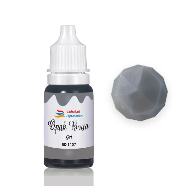 Epoksi Reçine Opak Boya Pigment Opak Epoksi Boyası 20 ML  Gri - 1407 ürün görseli 1