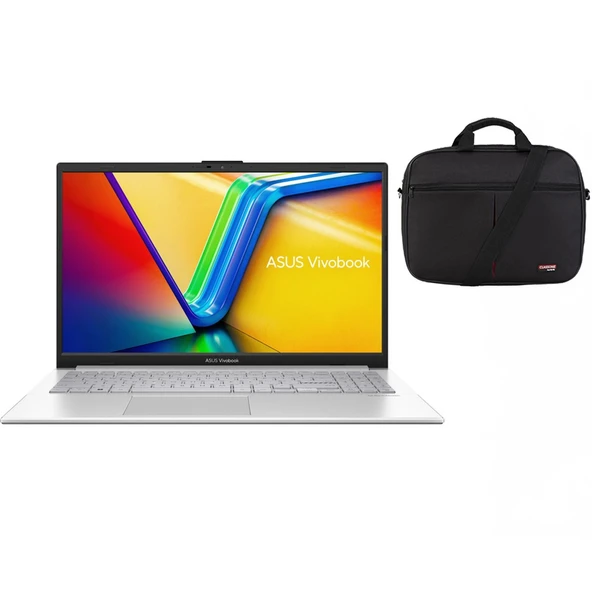 Vivobook Go 15 I3-N305 8gb 256GB SSD Fhd 15.6" 60hz Freedos Taşınabilir Bilgisayar E1504GA-NJ255C + Çanta ürün görseli 1