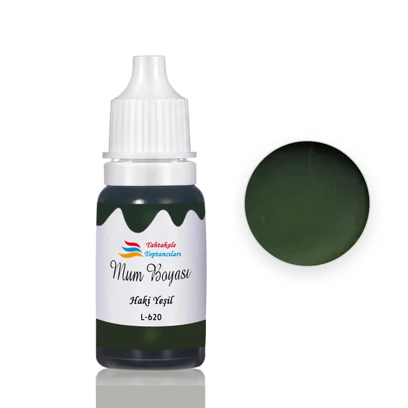 Mum Boyası Sıvı Pigment Boya 20 ML  Haki Yeşil - L620 ürün görseli 1