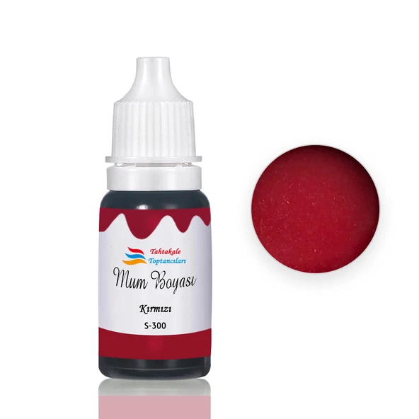 Mum Boyası Sıvı Pigment Boya 20 ML  Kırmızı - S300 ürün görseli 1