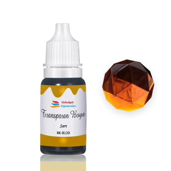 Epoksi Reçine Transparan Boya Pigment Şeffaf Epoksi Boyası 20 ML  Sarı - 8120 ürün görseli 1