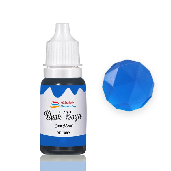 Epoksi Reçine Opak Boya Pigment Opak Epoksi Boyası 20 ML  Cam Mavi - 1089 ürün görseli 1