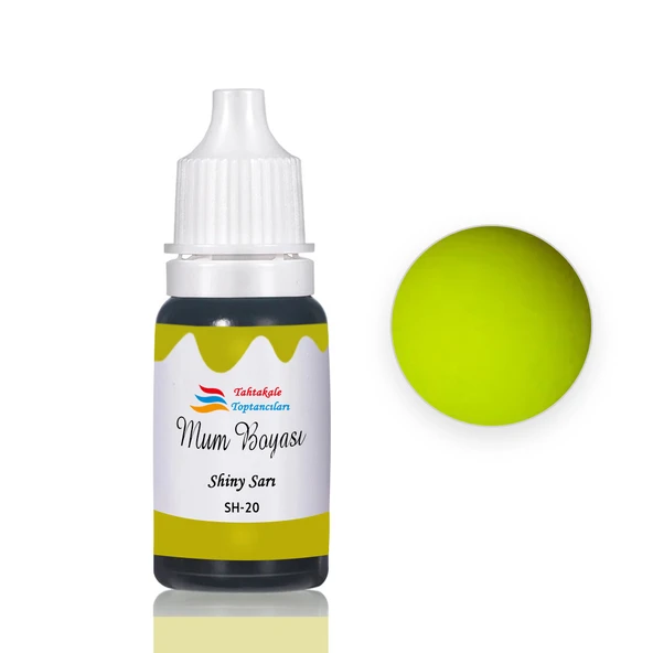 Mum Boyası Sıvı Pigment Boya 20 ML  Shiny Sarı - SH20 ürün görseli 1
