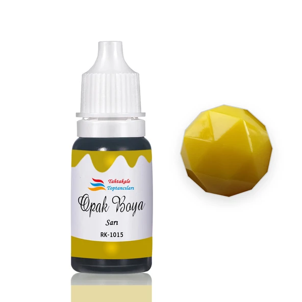 Epoksi Reçine Opak Boya Pigment Opak Epoksi Boyası 20 ML  Sarı - 1015 ürün görseli 1