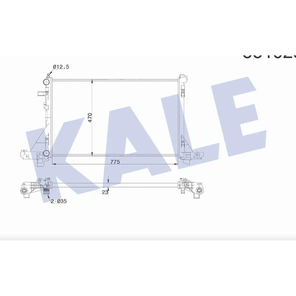 RADYATÖR SU MASTER III 10= / 2.3 DCI M-T MEKANİK ürün görseli 1