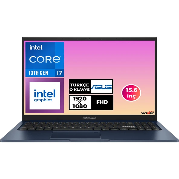 Vivobook 15 I7-1355U 16GB 1tb SSD 15.6" Fhd Freedos Taşınabilir Bilgisayar X1504VA-NJ413 004 ürün görseli 1