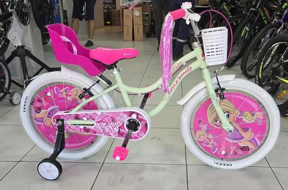 Salcano Muki 16 Jant Kız Çocuk Bisikleti Mint Yeşil Pembe ürün görseli 1