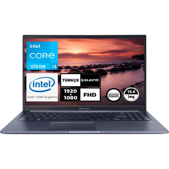 Vivobook 15 Intel Core I3-1215U 8gb 1tb SSD 15.6" Fhd Windows 11 Pro Taşınabilir Bilgisayar X1502ZA-EJ067022 ürün görseli 1