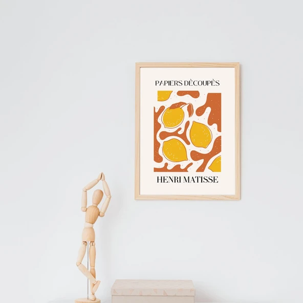 Henri Matisse Dekorları Duvar Tablosu Çerçeveli 2'li Set Ahşap Renk 30 x 42 Boyut/Ebat ürün görseli 1