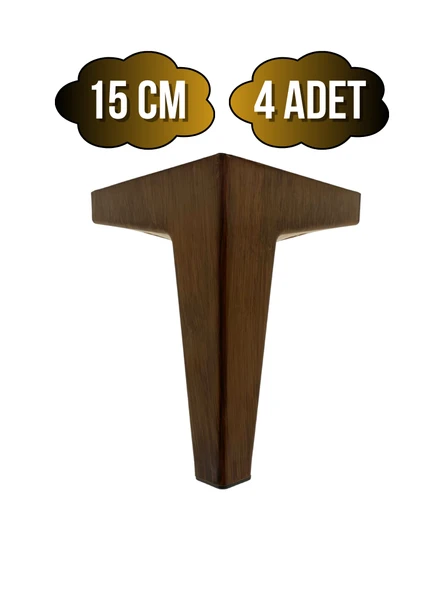 Serçe Düz 15CM Plastik Ayak Mobilya Masa ve Dolap Ayağı(15CM)(AHŞAP RENGİ) Ahşap Rengi 15cm 15cm - 4 ADET ürün görseli 1
