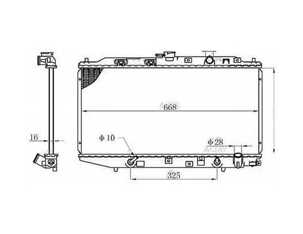 Radyatör Su Cıvıc 88-91 16mm A-t Brazıng ürün görseli 1