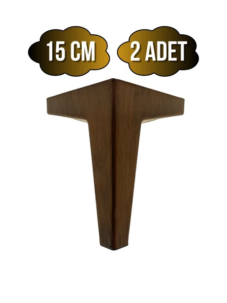 Serçe Düz 15CM Plastik Ayak Mobilya Masa ve Dolap Ayağı(15CM)(AHŞAP RENGİ) Ahşap Rengi 15cm 15cm - 2 ADET ürün görseli 1