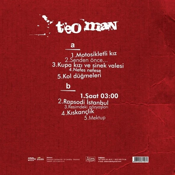 Teoman Teo - Plak - Resim 2