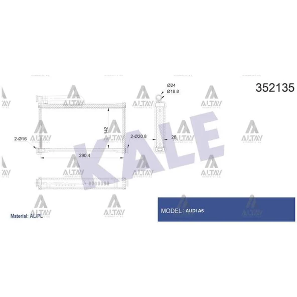 RADYATÖR KALORİFER A6 04-11 BRAZING ürün görseli 1