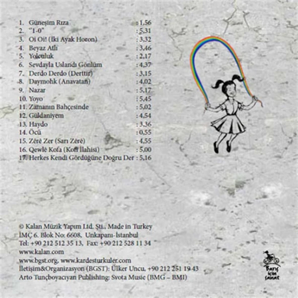 Kardeş Türküler Çocuk (H)aklı - CD - Resim 2