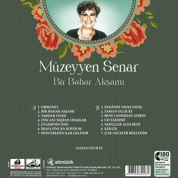Müzeyyen Senar Bir Bahar Akşamı - Plak - Resim 2