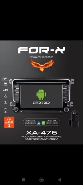for-x volkswagen passat(2005-2014) 7''Qled-4-64gb-ön kayıt kameralı-wifi-bt-kablosuz carplay-full hd arka kamera ürün görseli 1