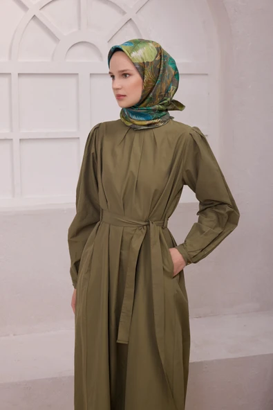 Saf İpek Twill Eşarp 4225D01 - Resim 2
