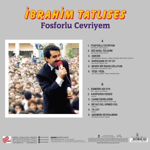 İbrahim Tatlıses Fosforlu Cevriyem - Plak - Resim 2