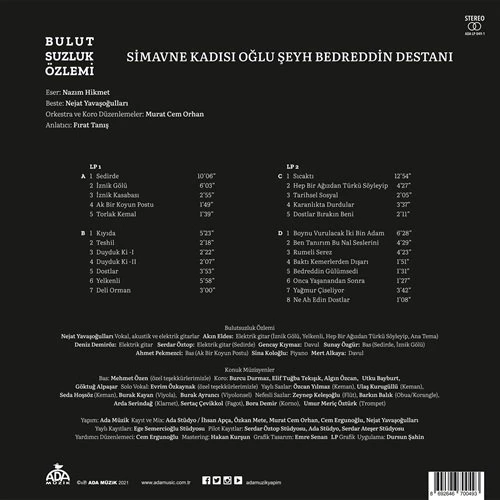 Bulutsuzluk Ozlemi Bedreddin - Plak - Resim 2