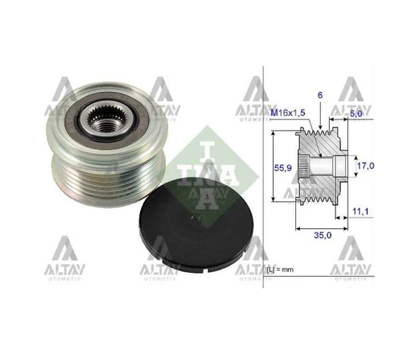 Kasnak Şarj Dinamo Amarok / Touareg / Crafter / A4 / A5 / A6 / Q5 ürün görseli 1