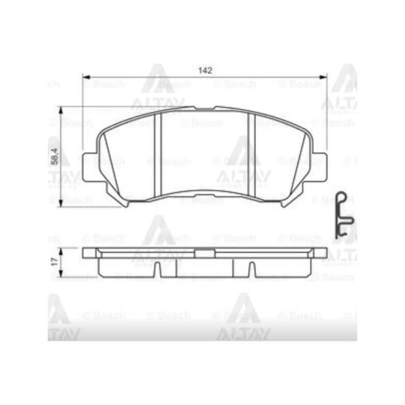 FREN BALATA QASHQAI 07-12 / XTRAIL 08-11 / KALEOS 2.0 DCI ÖN ürün görseli 1