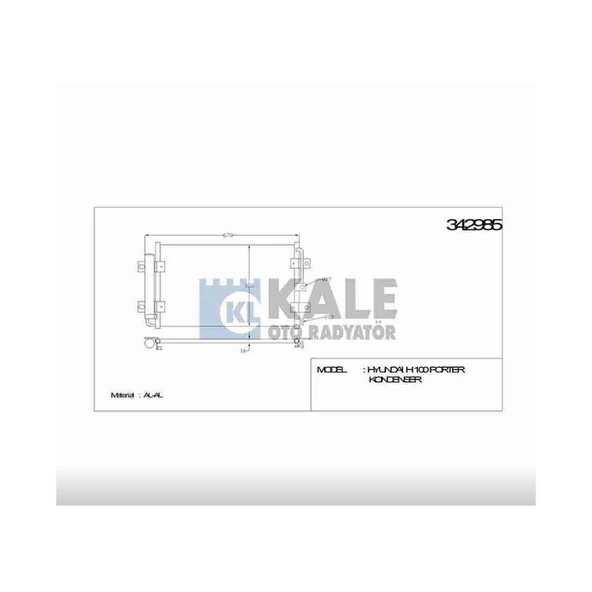 RADYATÖR KLİMA H-100 KAMYONET 05-18 ürün görseli 1