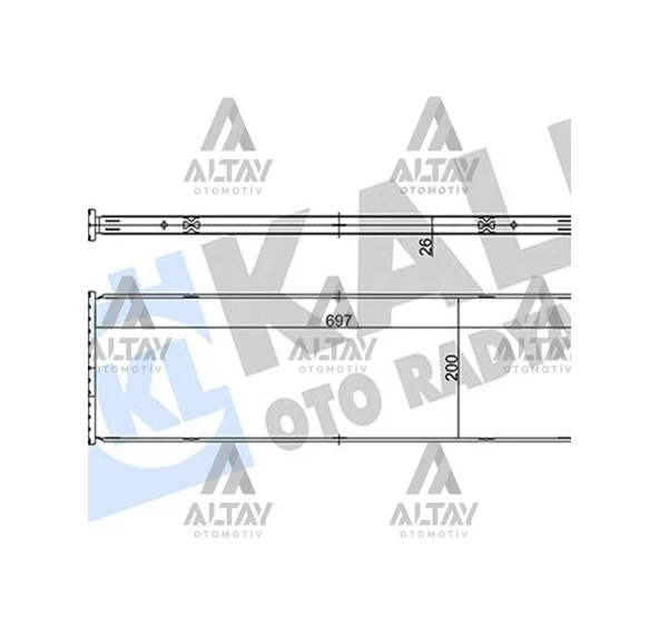 Turbo Radyatörü Intercooler Transporter 16 Cxgb-cxhb 102-114 H ürün görseli 1