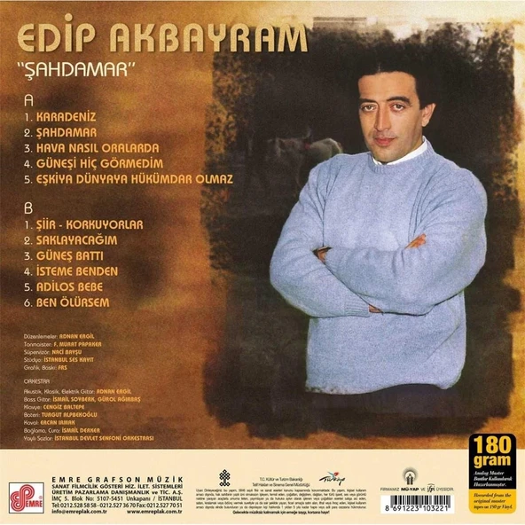 Edip Akbayram Şahdamar - Plak - Resim 2