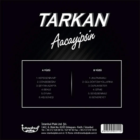 Tarkan Aacayipsin - Plak - Resim 2