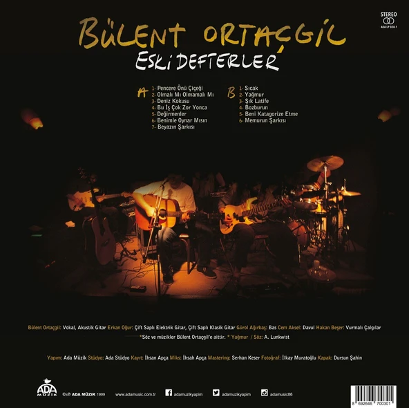 Bülent Ortaçgil Eski Defterler - Plak - Resim 2